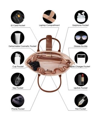 Women's Tote Nylon Top Zip Large Lifestyle Bag Eve Victoria Hyde