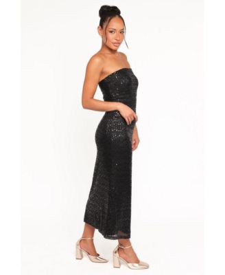 Women's Agnes Strapless Sequin Maxi Dress