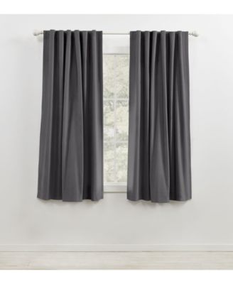 Velvety Room Darkening, Back Tab and Rod Pocket Single Curtain Panel