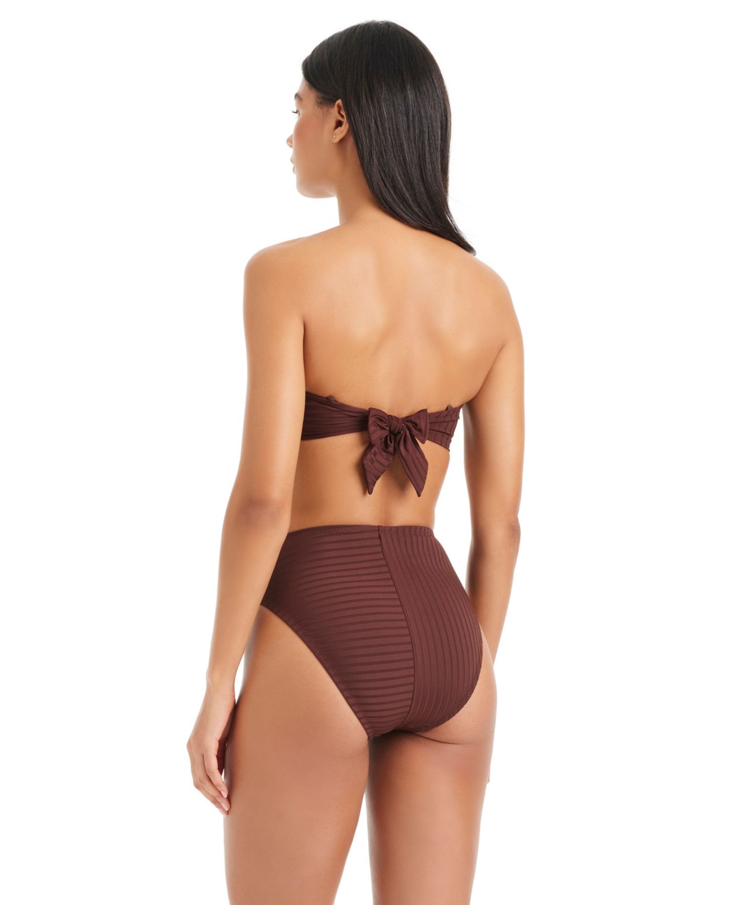 Women's Refresh Ribbed High-Rise Swim Bottoms
