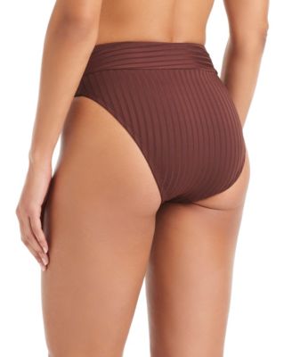 Women's Refresh Ribbed Moderate-Coverage Swim Bottoms