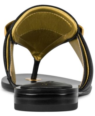 Women's Velvet Thong Flat Sandals