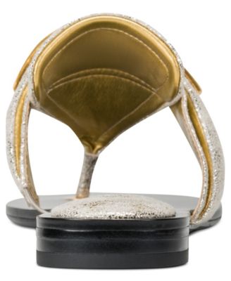 Women's Velvet Thong Flat Sandals