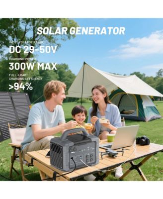 1024Wh-1000W Portable Power Station Outdoor Solar Generator with 300W Solar Input