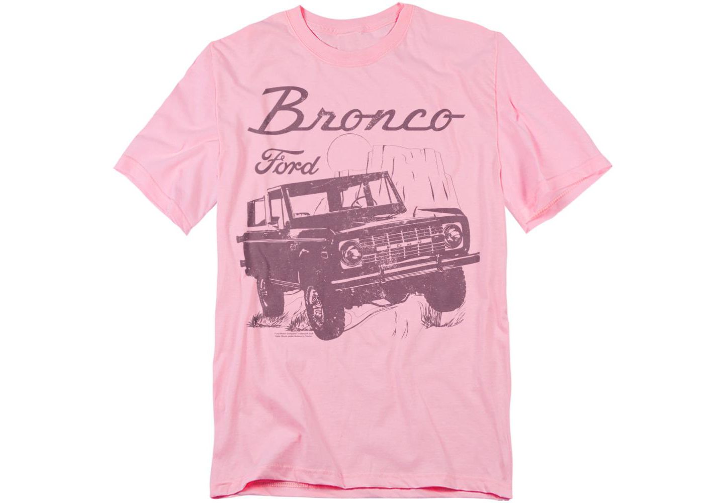 Мужская футболка Mustang Ford Bronco Wild West, цвет: Розовый — фото 1