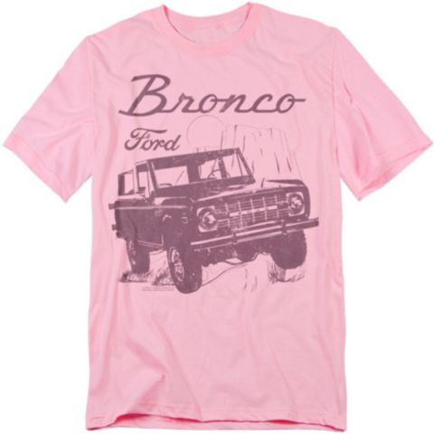 Мужская футболка Mustang Ford Bronco Wild West, цвет: Розовый