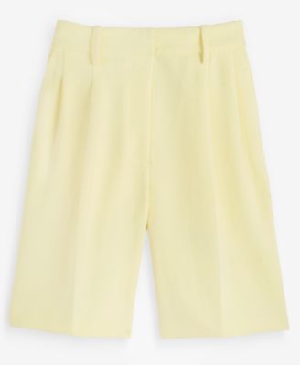 Women's High-Rise Crepe Bermuda Shorts