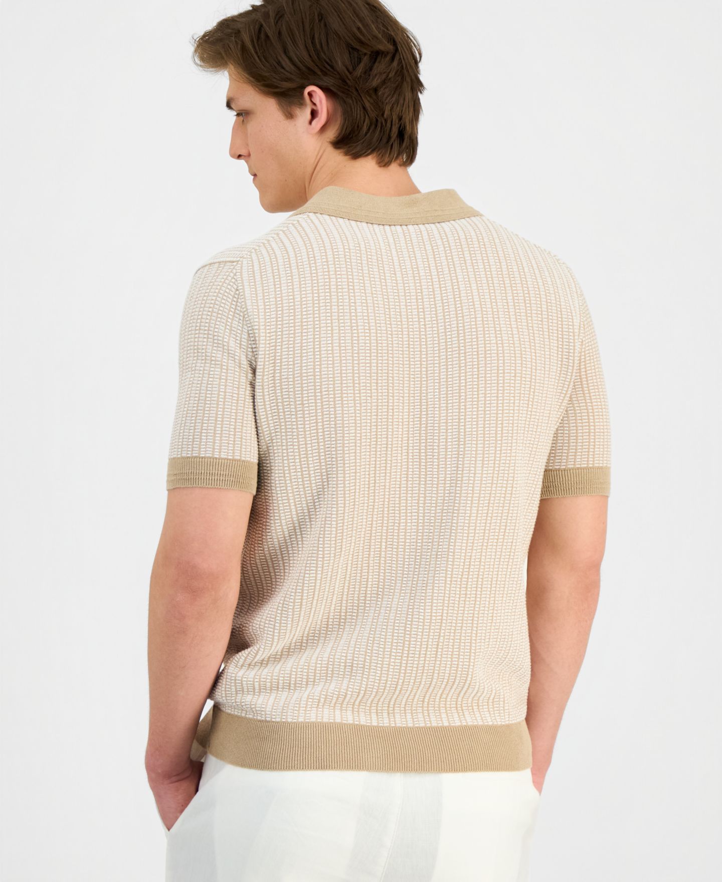 Мужское поло Hugo Boss Seeroy Polo Shirt, цвет: Средний бежевый — фото 3