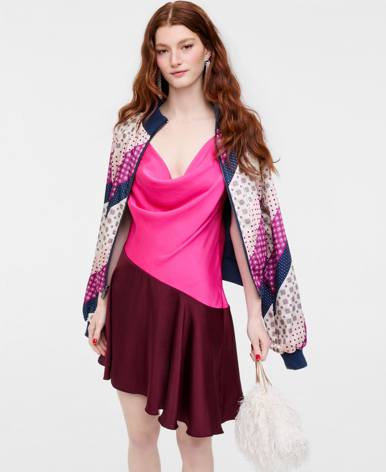 Women's Cowl-Neck Asymmetrical-Hem Mini Dress, Macy's Exclusive- Molly Rogers Capsule Collection