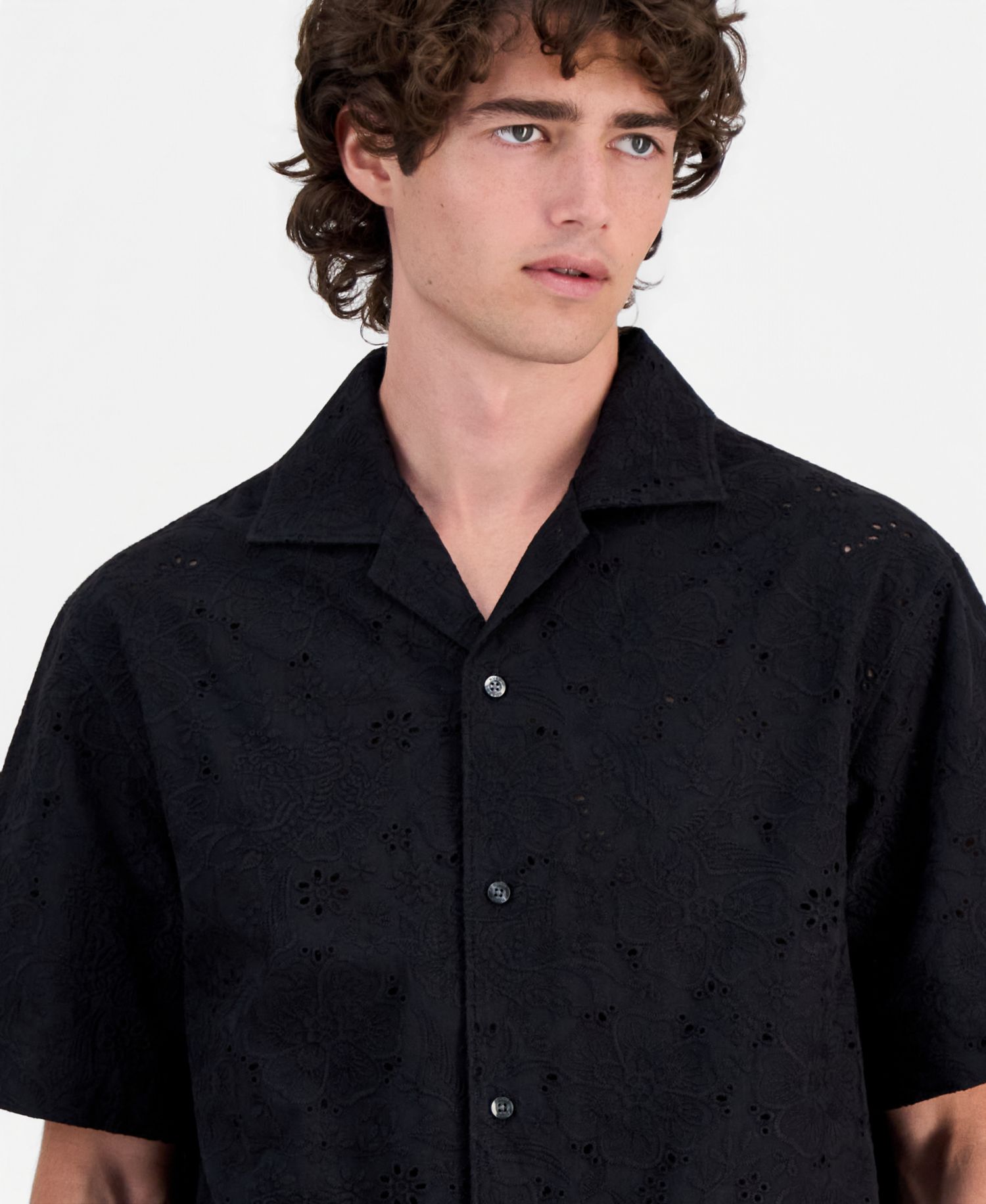 Men's Espino Embroidered Short-Sleeve Shirt