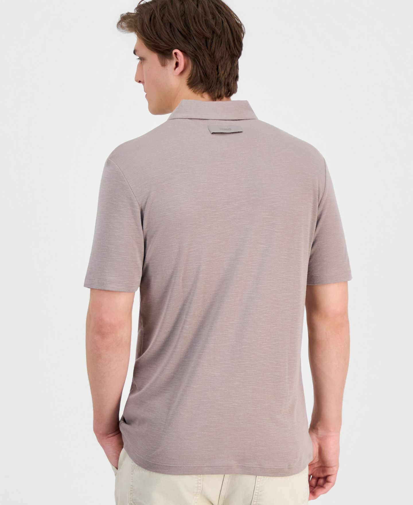 Мужское поло Hugo Boss Dulinen Polo Shirt, цвет: Пастельный коричневый — фото 4