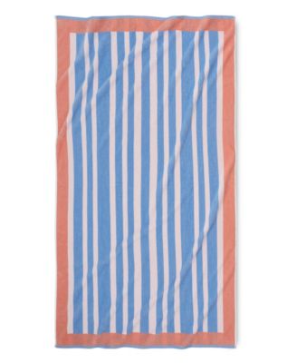 Frame Stripe Cotton Beach Towel, 40" x 70"