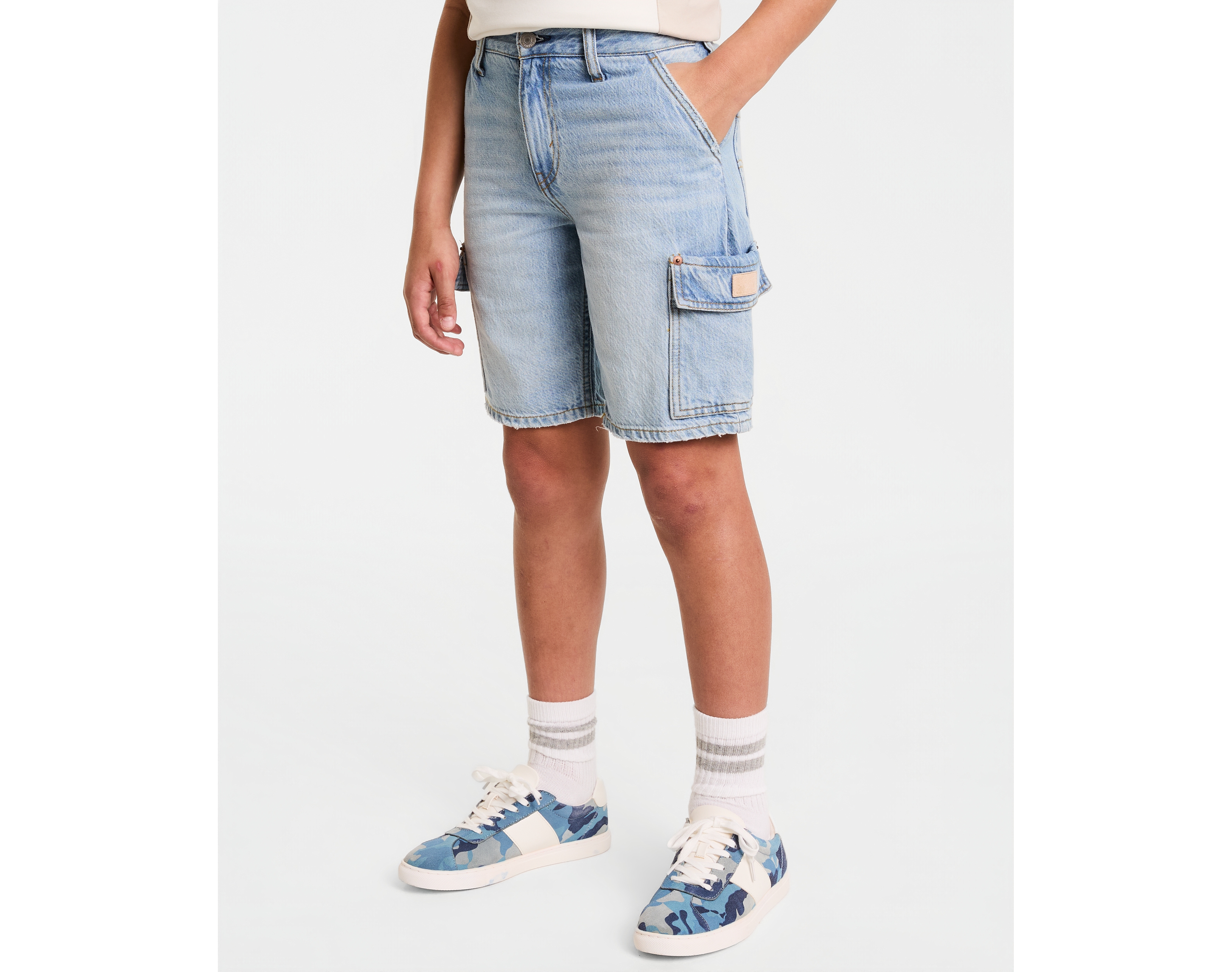 Levi's Big Boys Denim Cargo Shorts