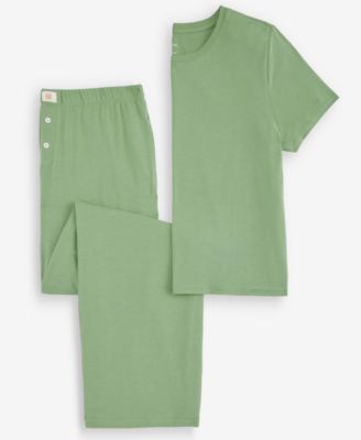 Women's Short-Sleeve Crewneck Cotton-Blend T-Shirt and Pants Set, Macy's Exclusive thumbnail 6