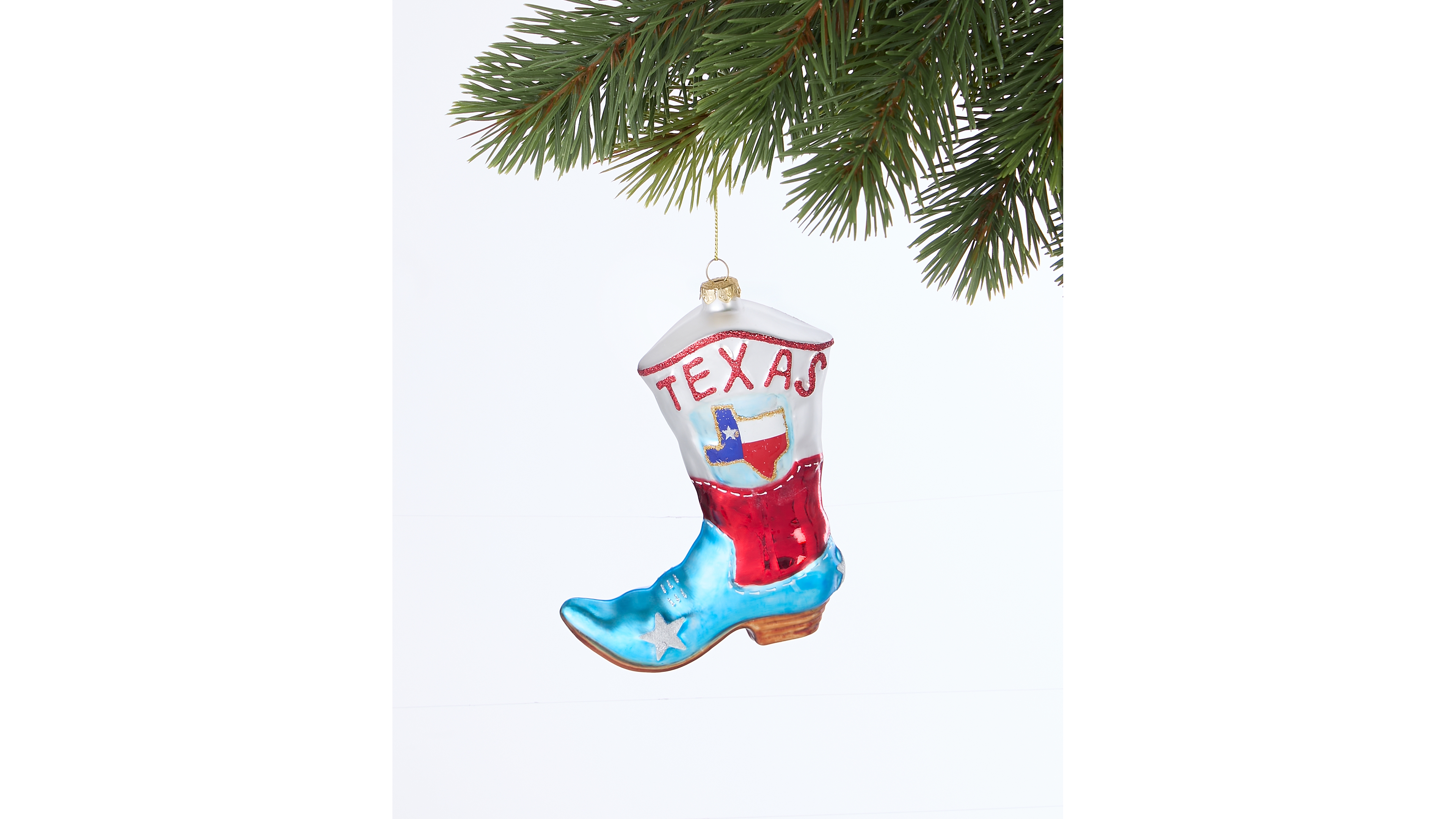 Holiday Lane Texas Western Boot Ornament, Macy's Exclusive