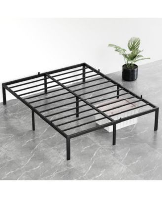 14 Inch Bed Frame with Under Bed Storage, Heavy Duty Mattress Foundation, Easy Assembly, No Box Spring Needed, Platform Bed for Bedroom