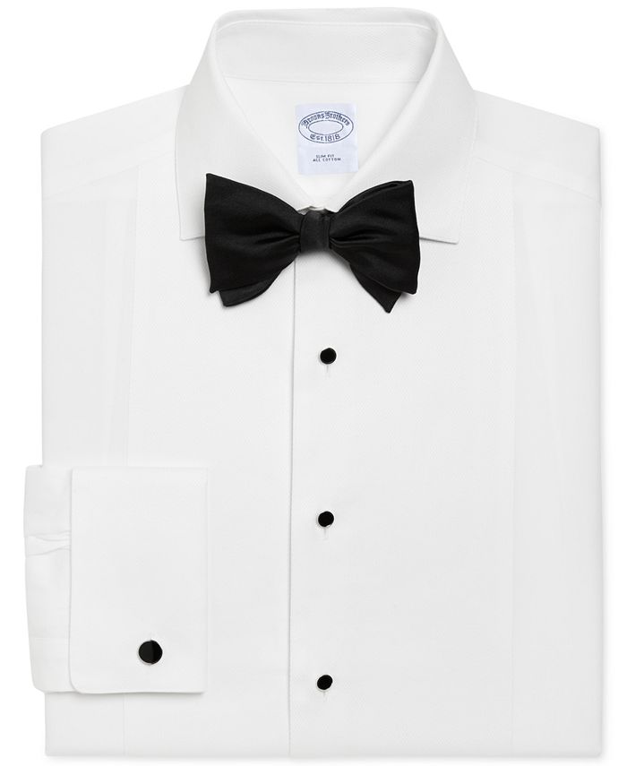 Brooks Brothers Men s Regent Slim Fit Bib Front Tuxedo Shirt Macy s