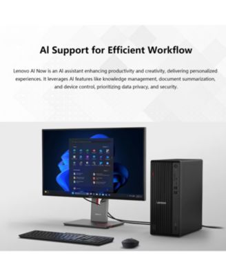 ThinkCentre M70s Gen 6 Business Desktop, Intel Core Ultra 5 225, 64GB DDR5, 2TB SSD, Wi-Fi 6, Wired KB & Mouse, Windows 11 Pro