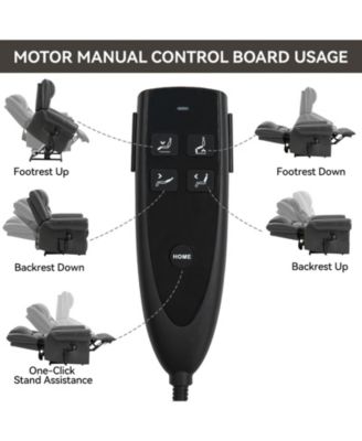  Dual Motor Power Lift Recliner Chair with Heat Massage