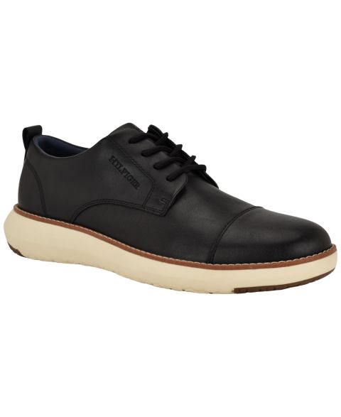 Обувь Tommy Hilfiger Men's Fader Dress Casual Oxford Shoes, цвет: Чёрный