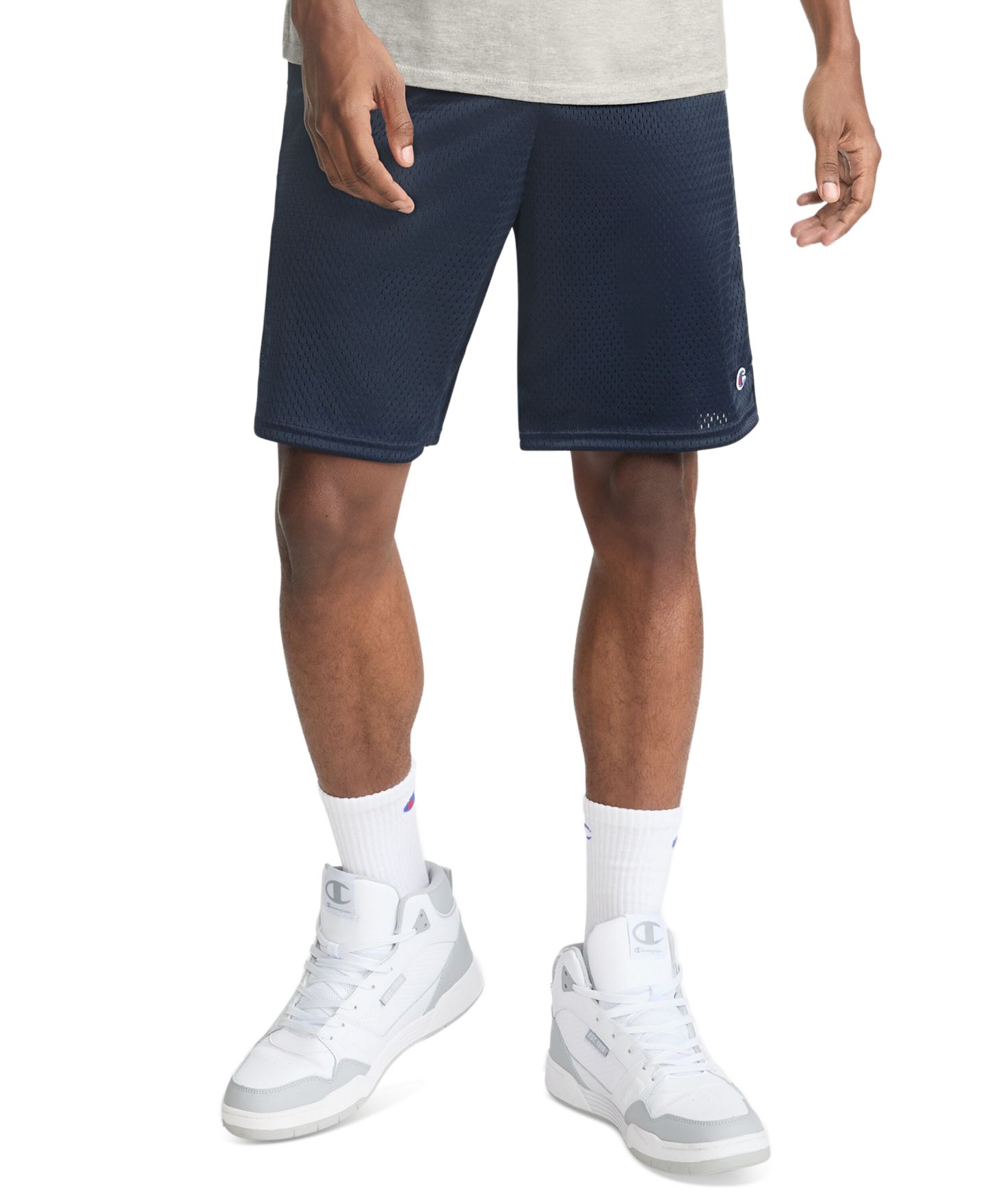 Мужские шорты Champion Regular-Fit Mesh, цвет: Тёмно-синий — фото 1