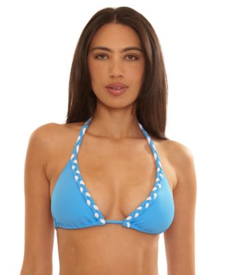 Women's Modern Edge Braided Triangle Bikini Top