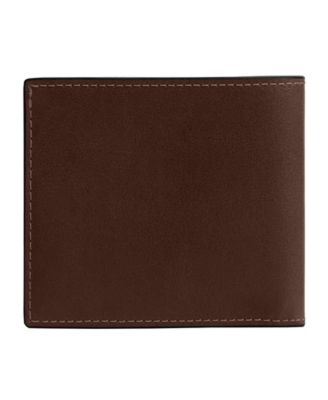 Men's Slim Billfold Natural Full-Grain Leather Wallet