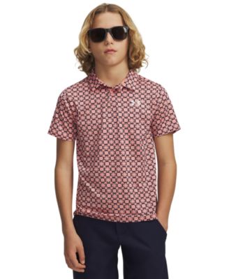 Boys' 6-20  Matchplay Printed Polo Two Button Pocket Polo Shirt