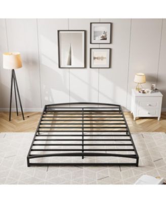 Low Profile Metal Platform Bed Frame- 6 Inch Heavy Duty- Mattress Foundation- Noise-Free- No Box Spring Needed- Easy Assembly