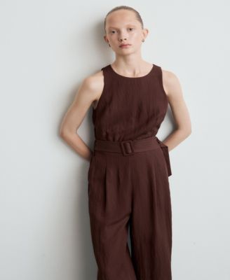 Women's Lyocell Belt Jumpsuit