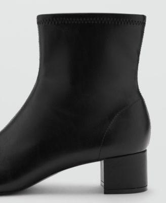 Women's Round-Toe Block-Heel Ankle Boots