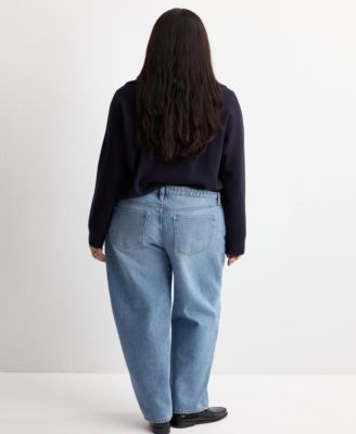Women's High-Waisted Barrel Jeans