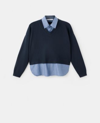 Women's Combined Shirt Sweater