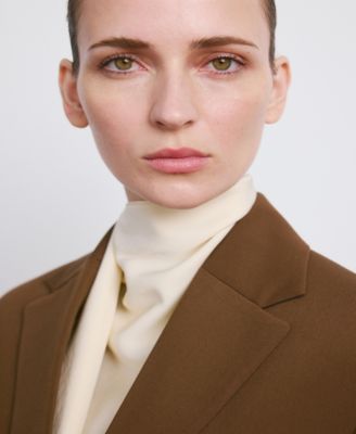 Women's Flap Pockets Straight Blazer