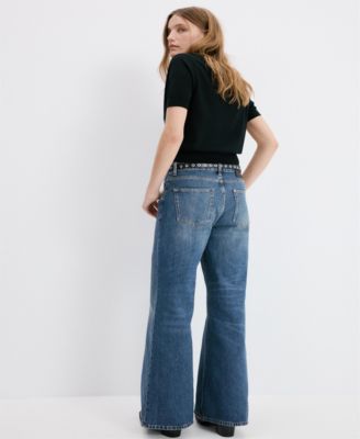 Women's High-Waisted Wide Leg Jeans