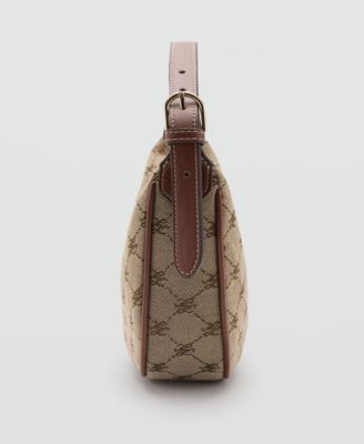 Women's Printed Logo Shoulder Bag