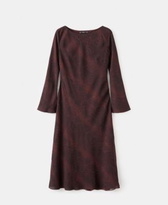 Women's A-Line Animal-Print Dress