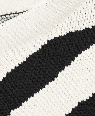 Women's Zebra Print Knit Jumper Sweater