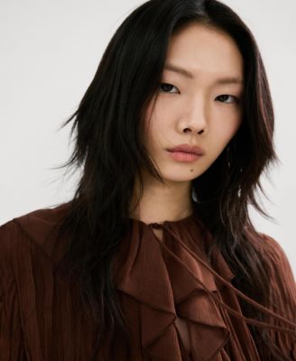 Women's Ruffled Chiffon Blouse