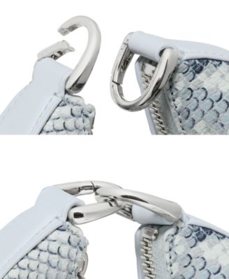 Duo Small Snake Embossed Leather Crossbody Bag