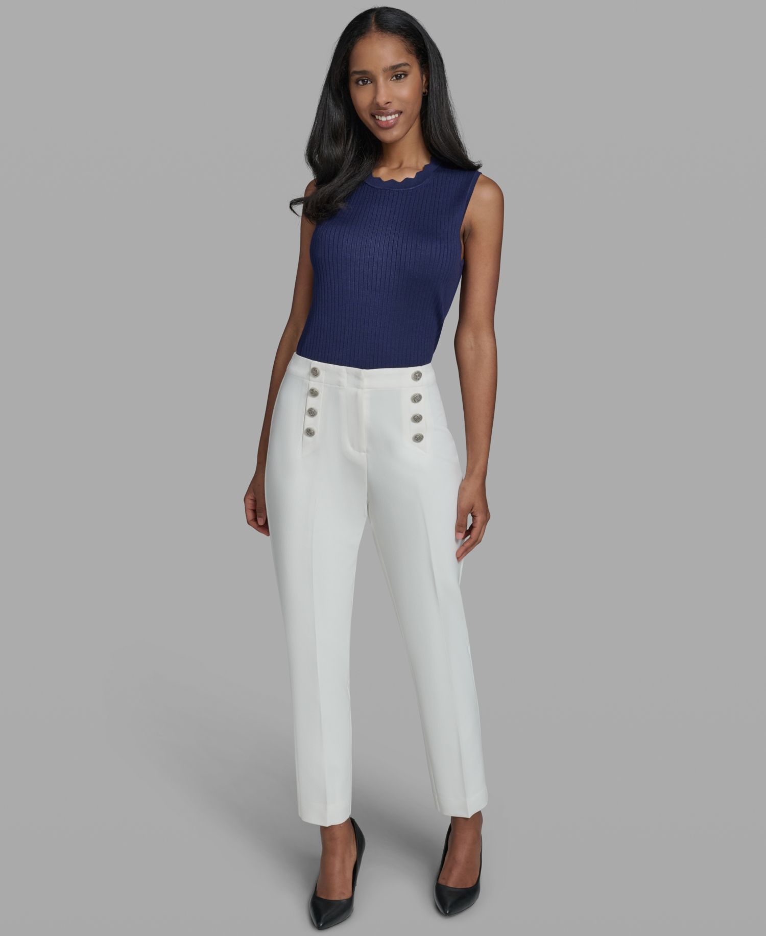 Women's Ankle-Length Sailor Pants