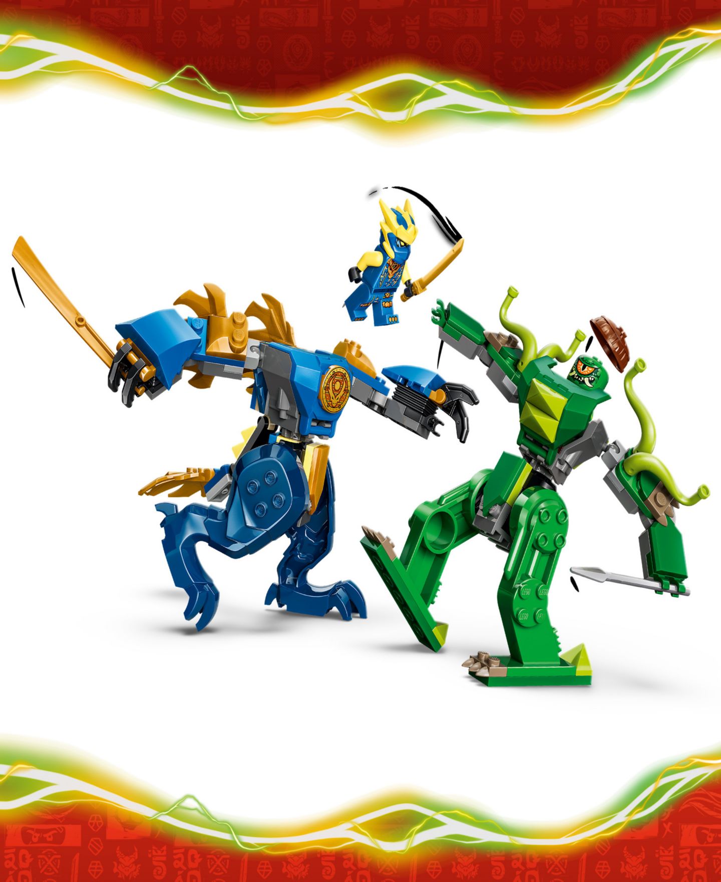 Детский конструктор LEGO® Ninjago Jay's Dragon Mech Fight Building Set, 71853 — фото 6