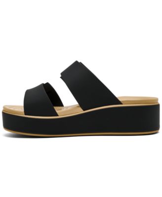 Women's Brooklyn Matte Wrap Low Wedge Slip-On Sandals from Finish Line