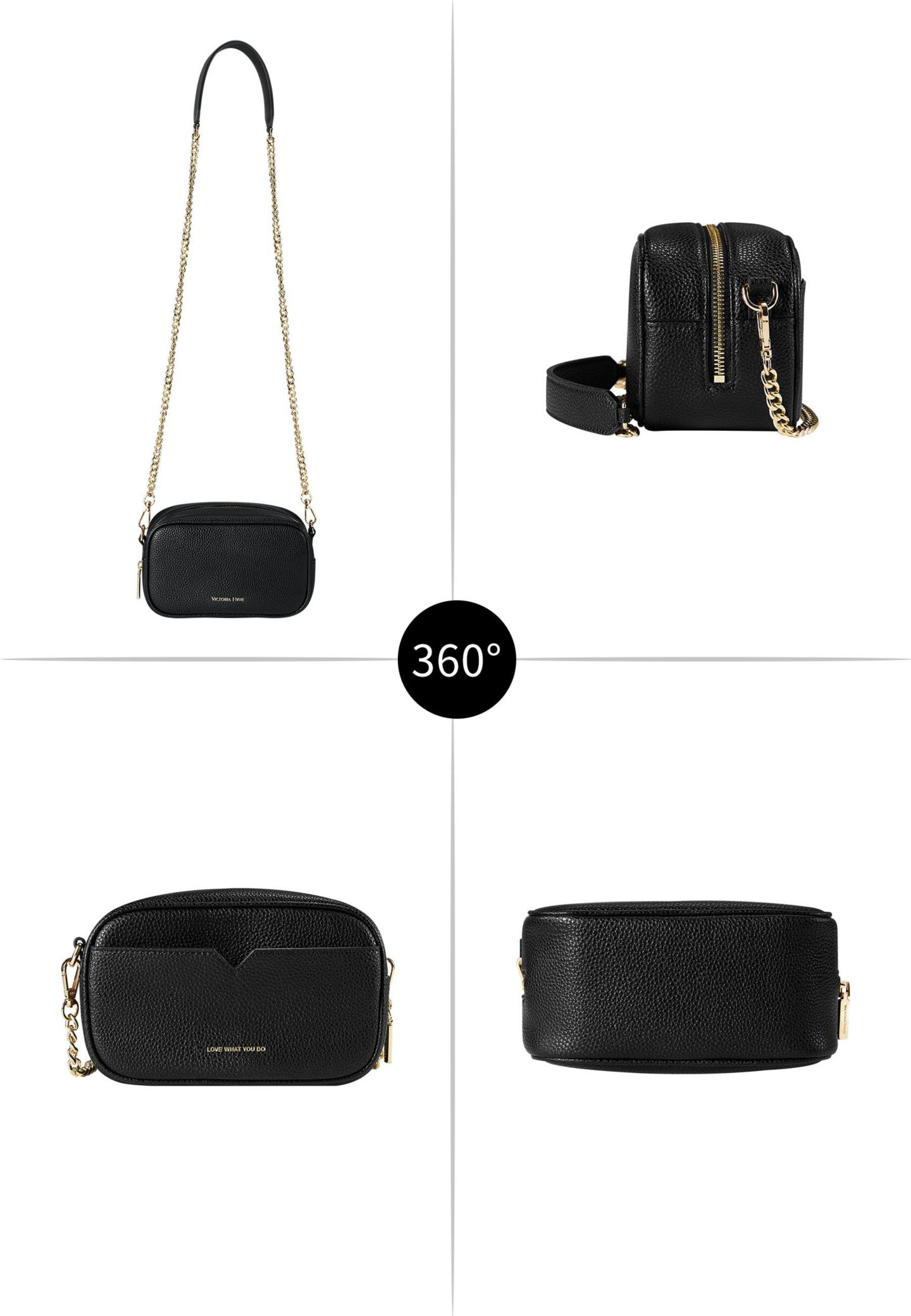 Женская сумка Victoria Hyde London Antonia Chain Crossbody Mini Shoulder Bag Victoria Hyde, цвет: Чёрный — фото 3