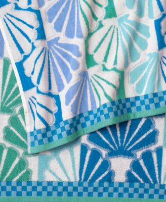 Cotton Shell Stripe Beach Towel, 40" x 70"