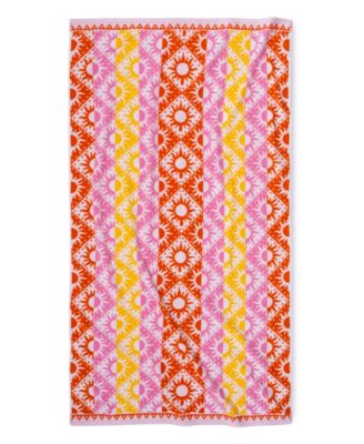 Cotton Sun Stripe Beach Towel, 40" x 70"