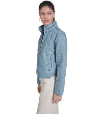 Women's Diamond-Quilted Cotton Jacket