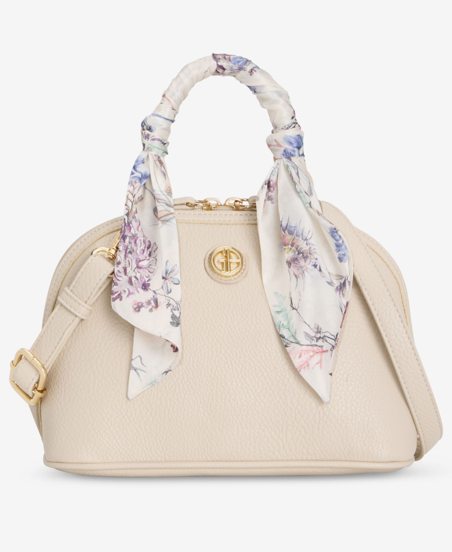 Scarf Handle Dome Satchel