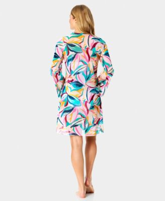 Women's Keyhole Mesh Tunic Swim Dress