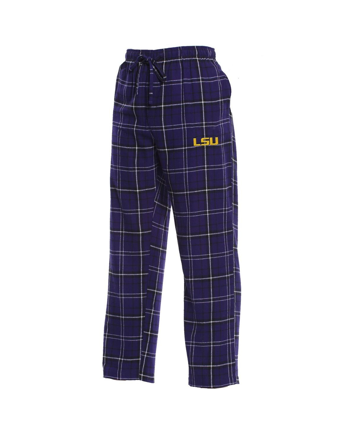 Concepts Sport Men's Purple/Black Lsu Tigers Ultimate Flannel Pants